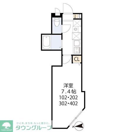 ティーグル足立島根の物件間取画像